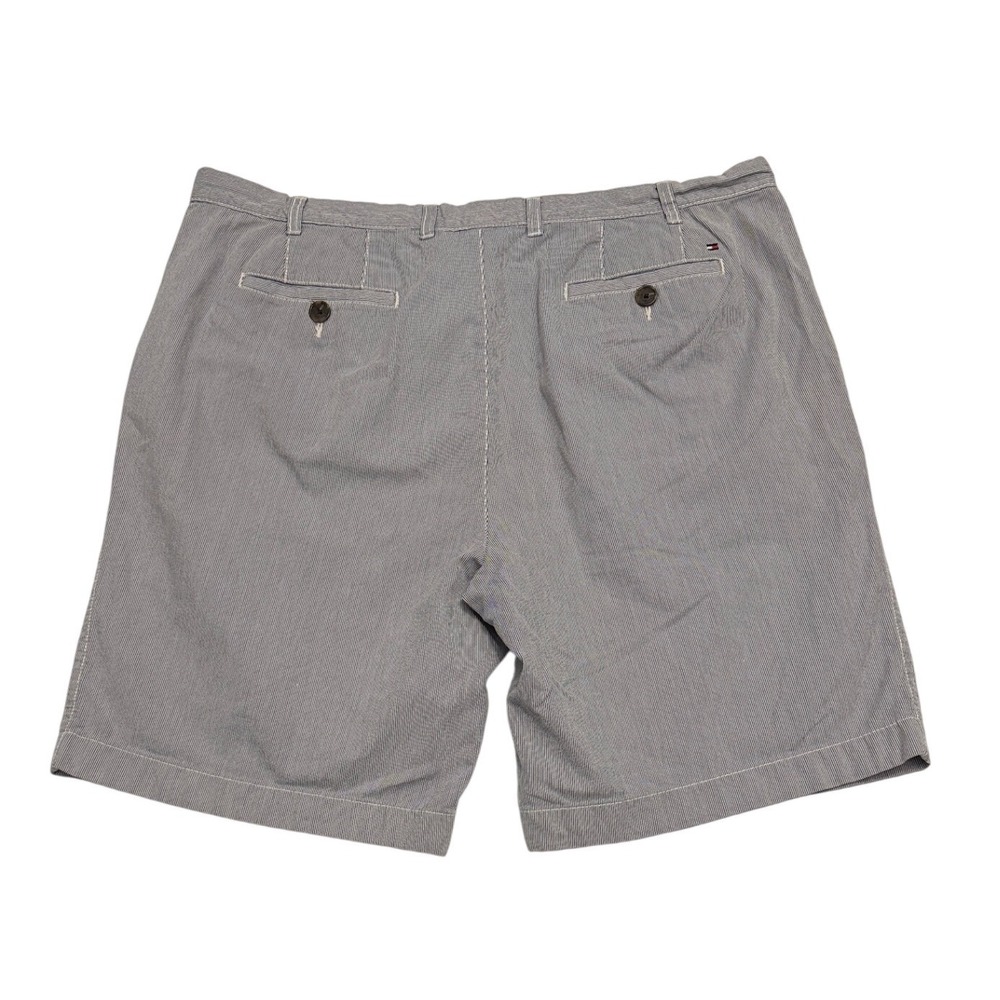 Tommy Hilfiger Men's Striped Chino Shorts Size 42 Gray White Casual - Picture 2 of 6